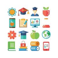 Education Icon Set Collection for Documents, Websites and Mobile Applications vector