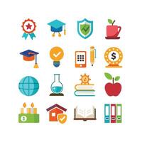 Education Icon Set Collection for Documents, Websites and Mobile Applications vector