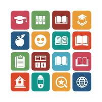 Education Icon Set Collection for Documents, Websites and Mobile Applications vector