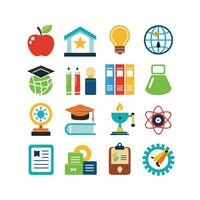 Education Icon Set Collection for Documents, Websites and Mobile Applications vector