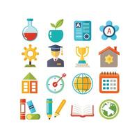 Education Icon Set Collection for Documents, Websites and Mobile Applications vector