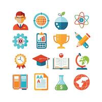 Education Icon Set Collection for Documents, Websites and Mobile Applications vector