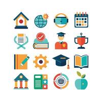 Education Icon Set Collection for Documents, Websites and Mobile Applications vector