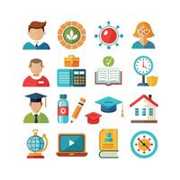 Education Icon Set Collection for Documents, Websites and Mobile Applications vector
