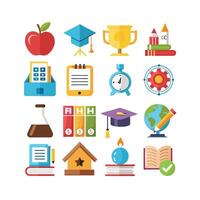 Education Icon Set Collection for Documents, Websites and Mobile Applications vector
