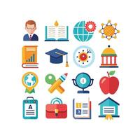 Education Icon Set Collection for Documents, Websites and Mobile Applications vector