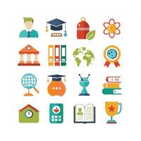 Education Icon Set Collection for Documents, Websites and Mobile Applications vector