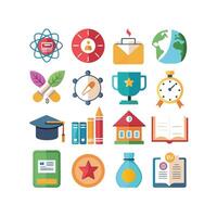 Education Icon Set Collection for Documents, Websites and Mobile Applications vector