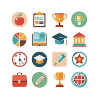 Education Icon Set Collection for Documents, Websites and Mobile Applications vector