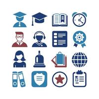 Education Icon Set Collection for Documents, Websites and Mobile Applications vector