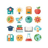 Education Icon Set Collection for Documents, Websites and Mobile Applications vector