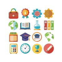 Education Icon Set Collection for Documents, Websites and Mobile Applications vector