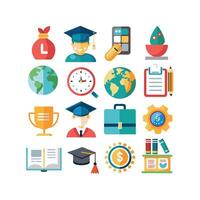 Education Icon Set Collection for Documents, Websites and Mobile Applications vector