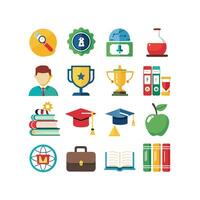 Education Icon Set Collection for Documents, Websites and Mobile Applications vector