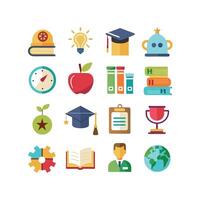 Education Icon Set Collection for Documents, Websites and Mobile Applications vector