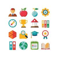 Education Icon Set Collection for Documents, Websites and Mobile Applications vector