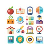 Education Icon Set Collection for Documents, Websites and Mobile Applications vector