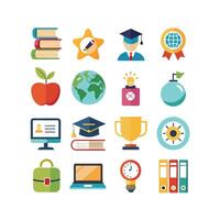 Education Icon Set Collection for Documents, Websites and Mobile Applications vector