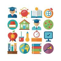 Education Icon Set Collection for Documents, Websites and Mobile Applications vector
