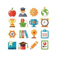 Education Icon Set Collection for Documents, Websites and Mobile Applications vector