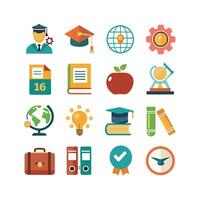 Education Icon Set Collection for Documents, Websites and Mobile Applications vector