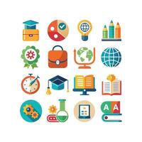 Education Icon Set Collection for Documents, Websites and Mobile Applications vector