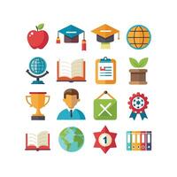 Education Icon Set Collection for Documents, Websites and Mobile Applications vector