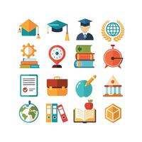 Education Icon Set Collection for Documents, Websites and Mobile Applications vector