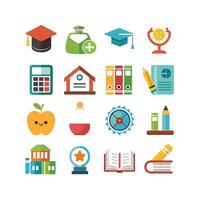 Education Icon Set Collection for Documents, Websites and Mobile Applications vector
