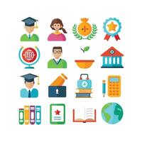 Education Icon Set Collection for Documents, Websites and Mobile Applications vector