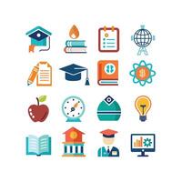 Education Icon Set Collection for Documents, Websites and Mobile Applications vector
