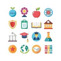 Education Icon Set Collection for Documents, Websites and Mobile Applications vector