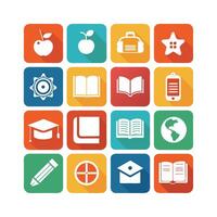 Education Icon Set Collection for Documents, Websites and Mobile Applications vector