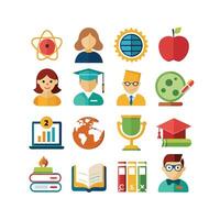 Education Icon Set Collection for Documents, Websites and Mobile Applications vector