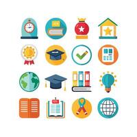 Education Icon Set Collection for Documents, Websites and Mobile Applications vector