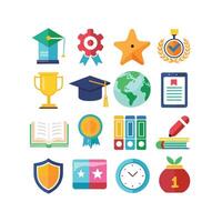 Education Icon Set Collection for Documents, Websites and Mobile Applications vector