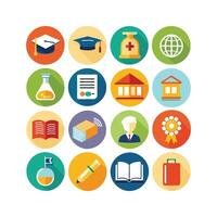 Education Icon Set Collection for Documents, Websites and Mobile Applications vector