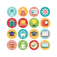 Education Icon Set Collection for Documents, Websites and Mobile Applications vector