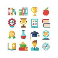 Education Icon Set Collection for Documents, Websites and Mobile Applications vector