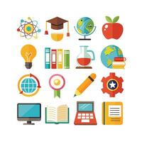 Education Icon Set Collection for Documents, Websites and Mobile Applications vector