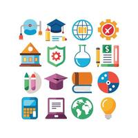 Education Icon Set Collection for Documents, Websites and Mobile Applications vector