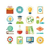Education Icon Set Collection for Documents, Websites and Mobile Applications vector