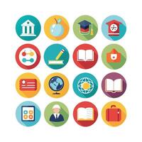 Education Icon Set Collection for Documents, Websites and Mobile Applications vector