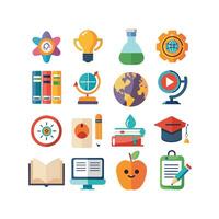 Education Icon Set Collection for Documents, Websites and Mobile Applications vector