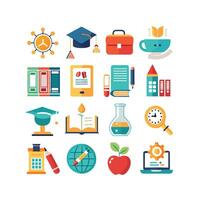 Education Icon Set Collection for Documents, Websites and Mobile Applications vector
