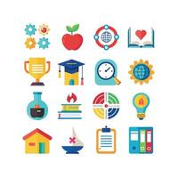 Education Icon Set Collection for Documents, Websites and Mobile Applications vector