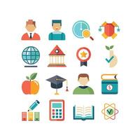 Education Icon Set Collection for Documents, Websites and Mobile Applications vector