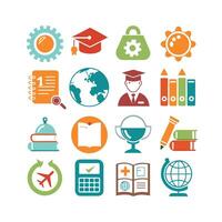 Education Icon Set Collection for Documents, Websites and Mobile Applications vector