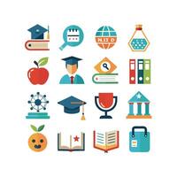 Education Icon Set Collection for Documents, Websites and Mobile Applications vector