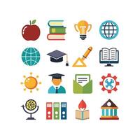 Education Icon Set Collection for Documents, Websites and Mobile Applications vector